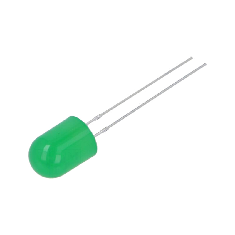 LED; verde; 8mm; 750÷1120mcd; 30°; Parte frontală: convex; -30÷85°C LED; verde; 8mm; 750÷1120mcd; 30°; Parte frontală: convex; -30÷85°C