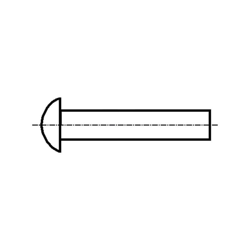 Diblu; cupru; Diam.nit: 4mm; Lung.nit: 6mm; BN 126; DIN 660 Diblu; cupru; Diam.nit: 4mm; Lung.nit: 6mm; BN 126; DIN 660