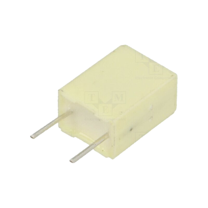 Condensator: cu poliester; 1uF; 40VAC; 63VDC; 5mm; ±10%; 7,2x5x10mm Condensator: cu poliester; 1uF; 40VAC; 63VDC; 5mm; ±10%; 7,2x5x10mm