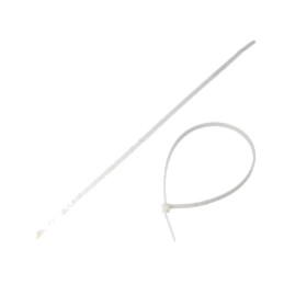 Cable tie; lumiscent; L: 300mm; W: 7.6mm; white; polyamide