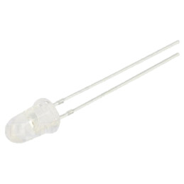 LED; portocalie; 5mm; 50000÷60000mcd; 8°; Parte frontală: convex