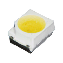 LED; albă; SMD; PLCC2; 2200÷3801mcd; 120°; 20mA; 2,8÷3,4VDC; 100mW