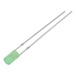 LED; verde; 3mm; 750÷1120mcd; 140°; Parte frontală: plat; Nr.term: 2