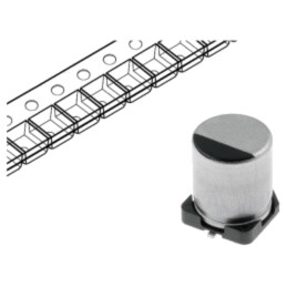 Condensator: electrolitic; low ESR; SMD; 47uF; 16VDC; Ø5x5,8mm