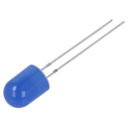 LED; albastru; 8mm; 330÷500mcd; 30°; Parte frontală: convex; 102mW
