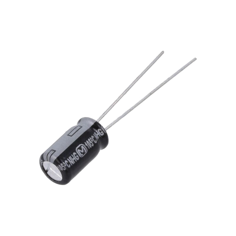 Condensator: electrolitic; THT; 100uF; 25VDC; Ø6,3x11,2mm; ±20% Condensator: electrolitic; THT; 100uF; 25VDC; Ø6,3x11,2mm; ±20%