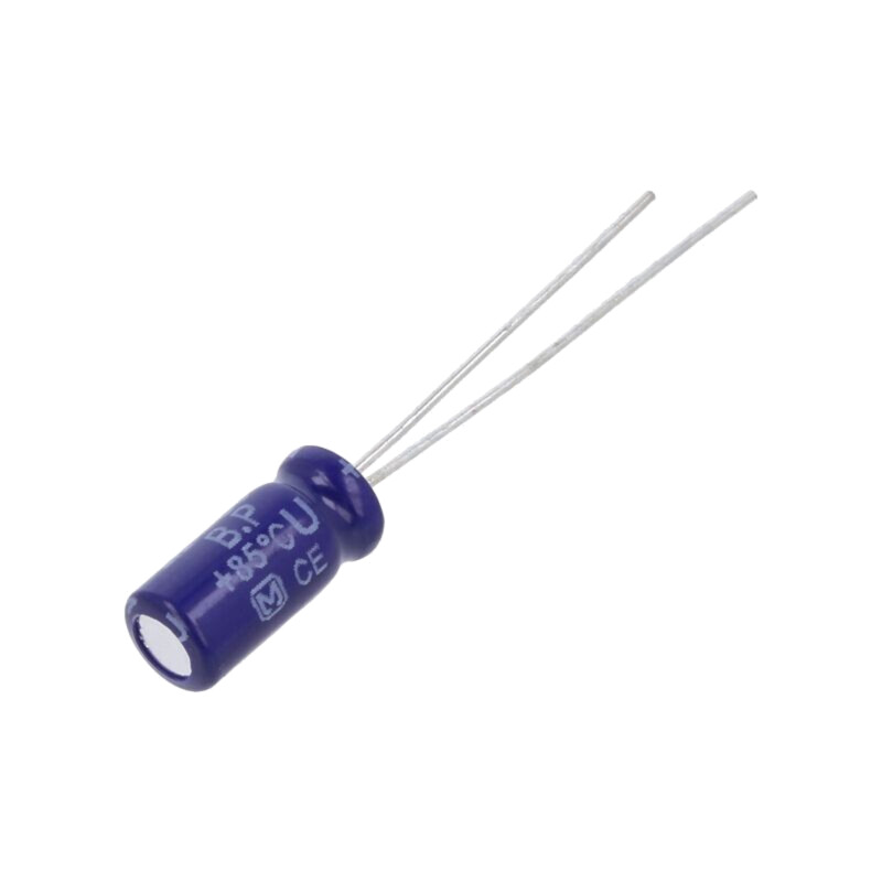 Condensator: electrolitic; bipolar; THT; 2,2uF; 50VDC; Ø5x11mm Condensator: electrolitic; bipolar; THT; 2,2uF; 50VDC; Ø5x11mm