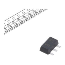 Tranzistor: PNP; bipolar; 30V; 3A; SC62,SOT89