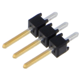 Conector: şiruri pini; şir pini; tată; PIN: 3; drept; THT; 2,54mm