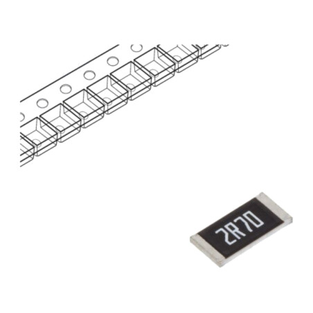 Rezistor: thick film; SMD; 2512; 2,7Ω; 1,5W; ±1%; -55÷155°C