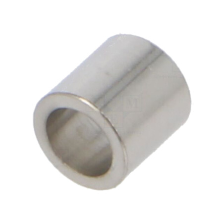 Manşon distanţier; 5mm; cilindric; alamă; nichel; Diam.ext: 5mm