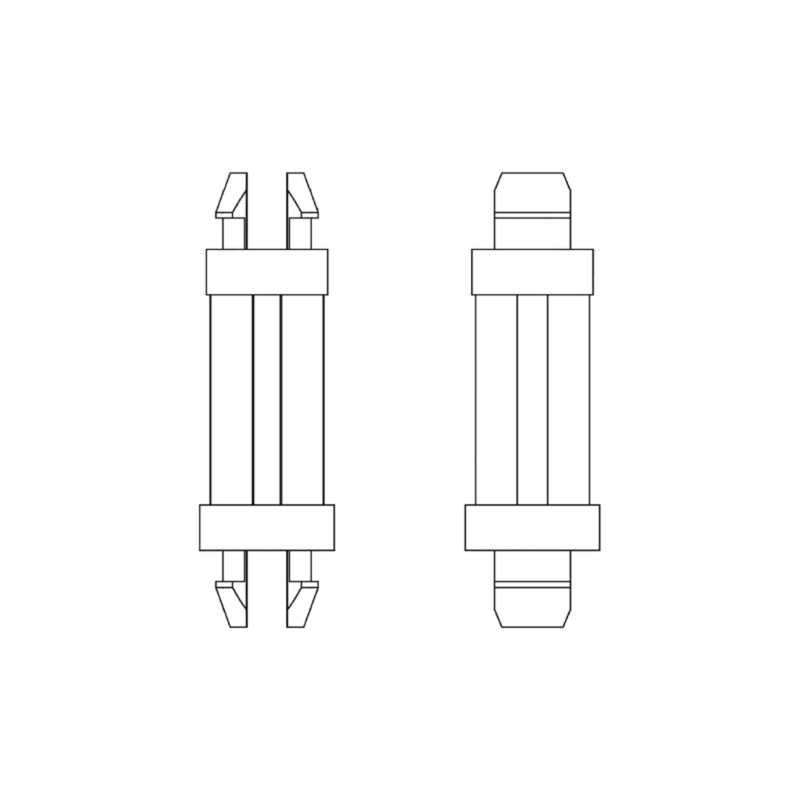 Distanţier PCB; poliamidă 66; Lung: 6,4mm; clichet/clichet; 8G801 Distanţier PCB; poliamidă 66; Lung: 6,4mm; clichet/clichet; 8G801