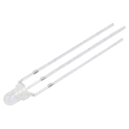 LED; roşie,galbenă; 3mm; 60°; Parte frontală: convex; 2,1÷2,6VDC
