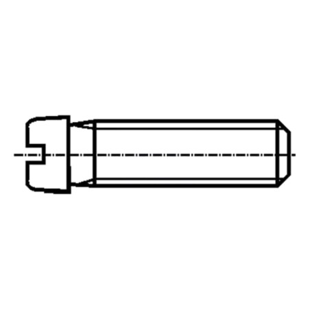 Şurub; M4x16; 0,7; Cap: cap rotund; crestat; 1mm; oţel; zinc