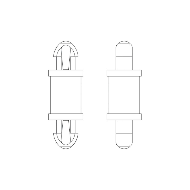 Distanţier PCB; poliamidă 66; Lung: 9,5mm; clichet/clichet; 8G808 Distanţier PCB; poliamidă 66; Lung: 9,5mm; clichet/clichet; 8G808