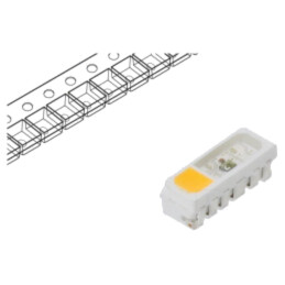 Programabilă LED; RGBW; SMD; 3,5÷7,5VDC; 5x1,8x1,6mm; 120°; 12mA