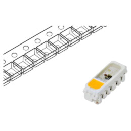Programabilă LED; RGBW; SMD; 3,5÷7,5VDC; 5x1,8x1,6mm; 120°; 12mA
