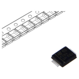 Diodă: redresoare Schottky; SMB flat; SMD; 40V; 2A; rolă,bandă