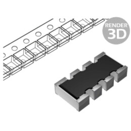 Rezistor multipolar: Y; SMD; 51Ω; ±5%; 62,5mW; Nr.rezistori: 8