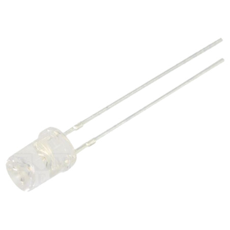 LED; roşie; 5mm; 500÷750mcd; 120°; Parte frontală: concav; -30÷85°C