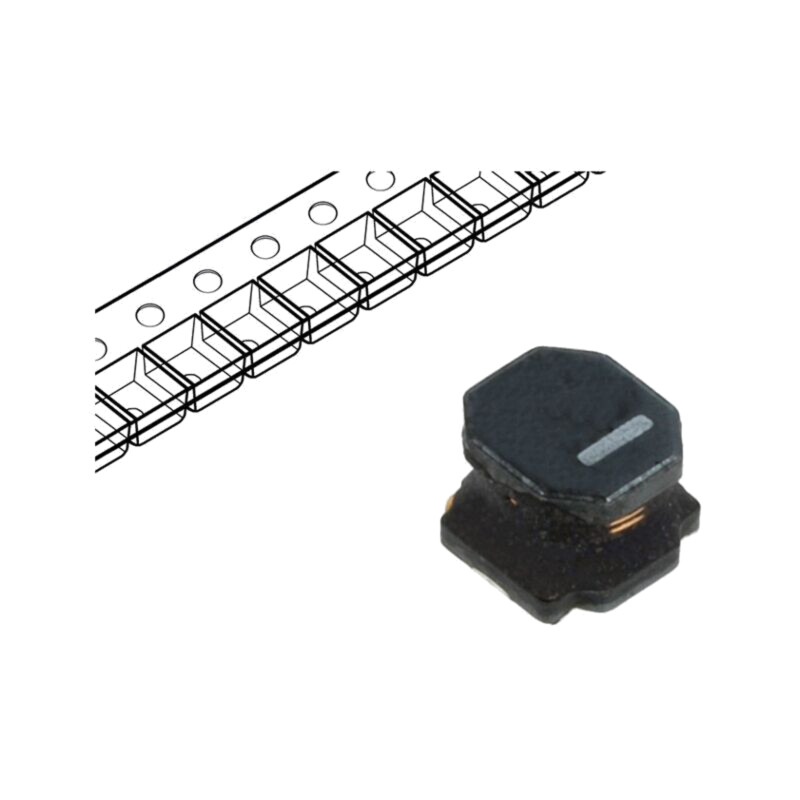 Inductor: fir; SMD; 6,8uH; Ilucru: 2,4A; 49mΩ; ±20%; 4,9x4,9x4,1mm