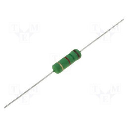 Rezistor: bobinat; de înaltă tensiune; THT; 68Ω; 2W; ±5%; Ø0,7x28mm