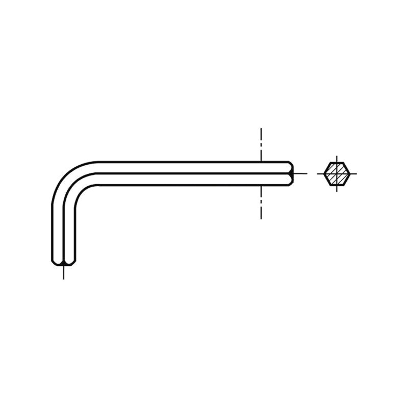 Cheie; imbus; HEX 1,3mm; Lung.tot: 40mm; DIN 911; oţel Cheie; imbus; HEX 1,3mm; Lung.tot: 40mm; DIN 911; oţel