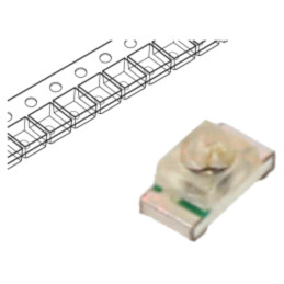 Emiţător IR; 850nm; 35°; 1,2÷1,7VDC; SMD; Dim: 1,6x0,8x0,95mm; 85mW