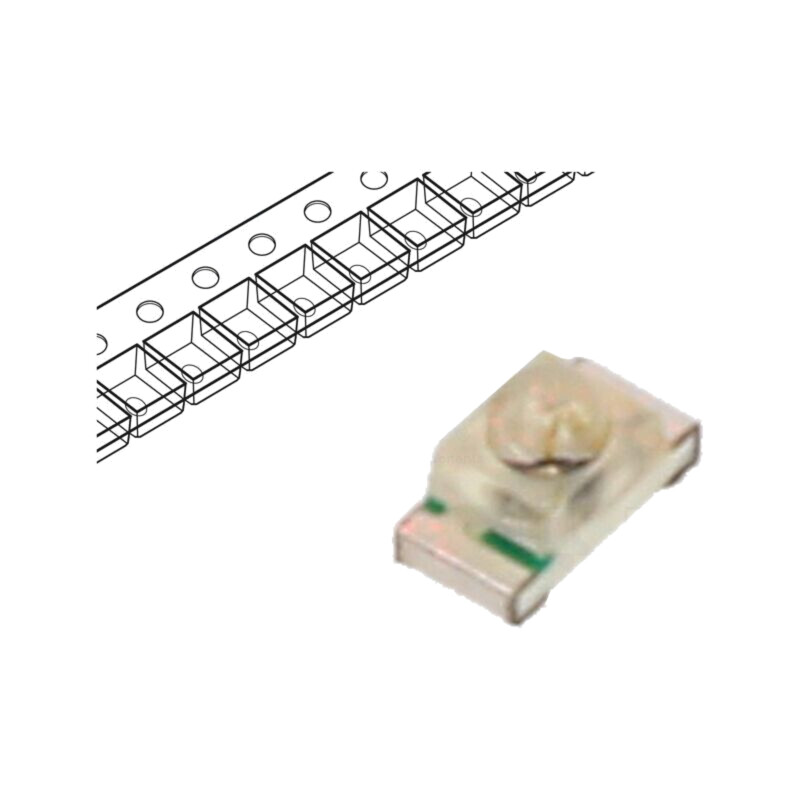Emiţător IR; 850nm; 35°; 1,2÷1,7VDC; SMD; Dim: 1,6x0,8x0,95mm; 85mW Emiţător IR; 850nm; 35°; 1,2÷1,7VDC; SMD; Dim: 1,6x0,8x0,95mm; 85mW