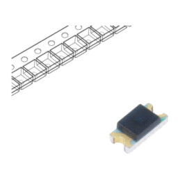 Fotodiodă PIN; SMD; 940nm; 10nA; dreptunghiulară; plat; neagră