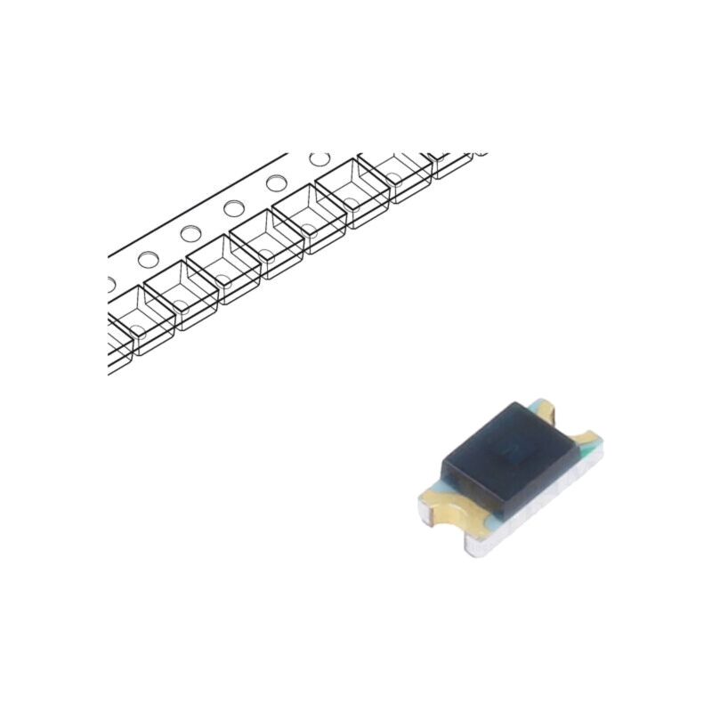 Fotodiodă PIN; SMD; 940nm; 10nA; dreptunghiulară; plat; neagră Fotodiodă PIN; SMD; 940nm; 10nA; dreptunghiulară; plat; neagră