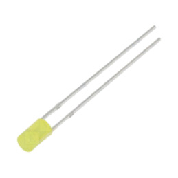 LED; galbenă; 3mm; 330÷500mcd; 140°; Parte frontală: plat