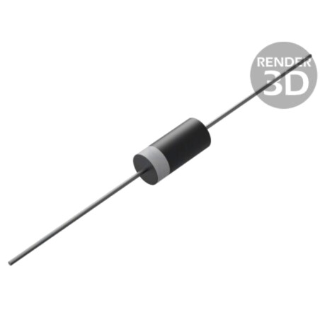 Diodă: TVS; 33V; 9A; bidirecţională; ±5%; DO15; 400W; Ammo Pack; P4KE