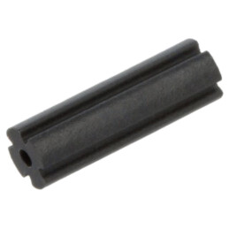 Bucşă de distanţare; LED; Øext: 3mm; ØLED: 3mm; Lung: 10mm; neagră
