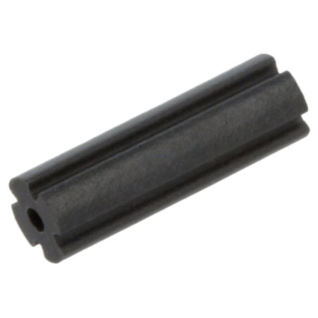 Bucşă de distanţare; LED; Øext: 3mm; ØLED: 3mm; Lung: 10mm; neagră