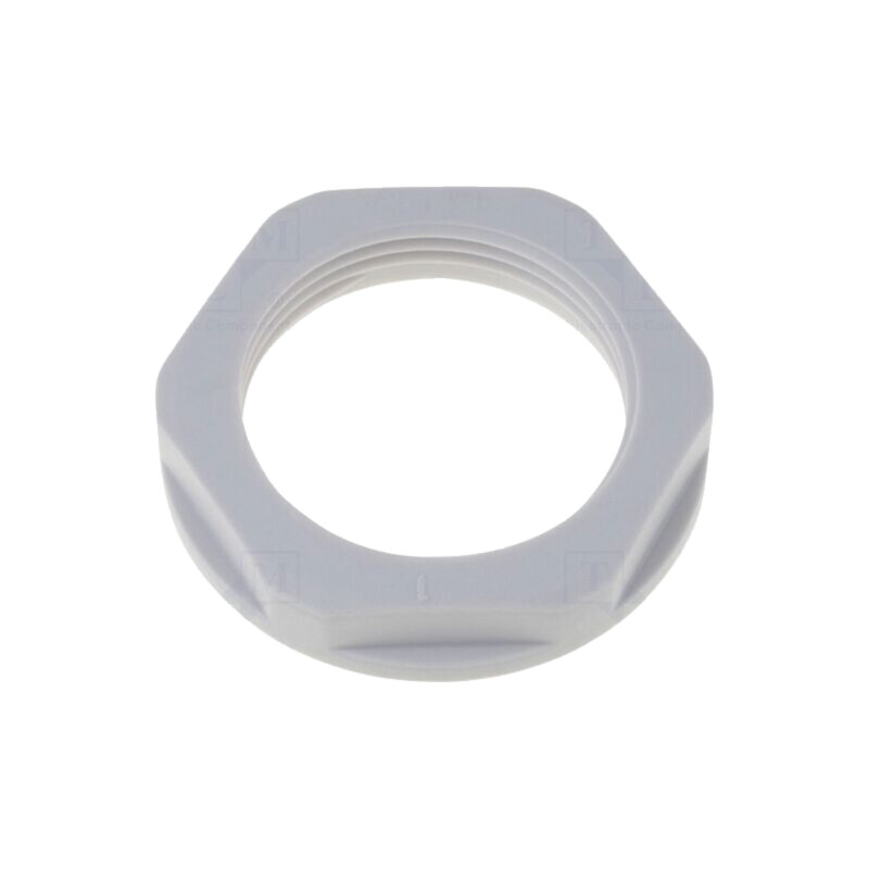 Piuliţă; M25; poliamidă 6; 32mm; gri deschis; Filet: PG; Pas: 1,5 Piuliţă; M25; poliamidă 6; 32mm; gri deschis; Filet: PG; Pas: 1,5
