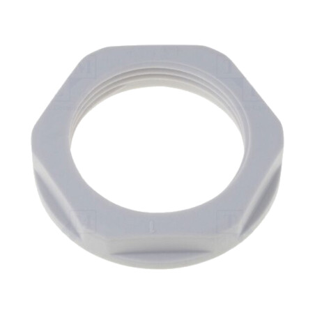 Piuliţă; M25; poliamidă 6; 32mm; gri deschis; Filet: PG; Pas: 1,5