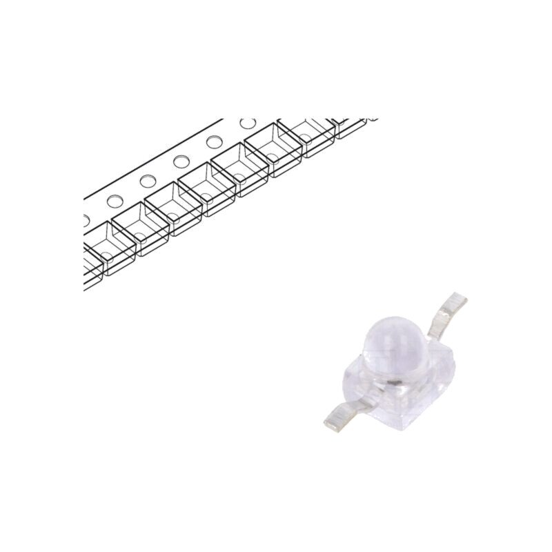 LED; galbenă; SMD; Gull wing; 198÷529mcd; 2÷2,4VDC; 2,5x2x2,7mm LED; galbenă; SMD; Gull wing; 198÷529mcd; 2÷2,4VDC; 2,5x2x2,7mm