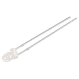 LED; roşie; 3mm; 6500÷12000mcd; 30°; 1,7÷2,6VDC; Nr.term: 2; 60mW