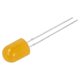LED; portocalie; 8mm; 220÷330mcd; 30°; Parte frontală: convex; 78mW