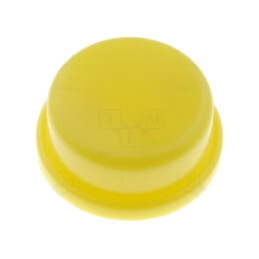Tastă; rotund; galbenă; Ø13mm