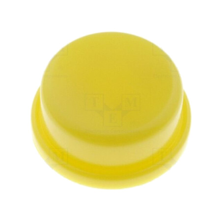 Tastă; rotund; galbenă; Ø13mm