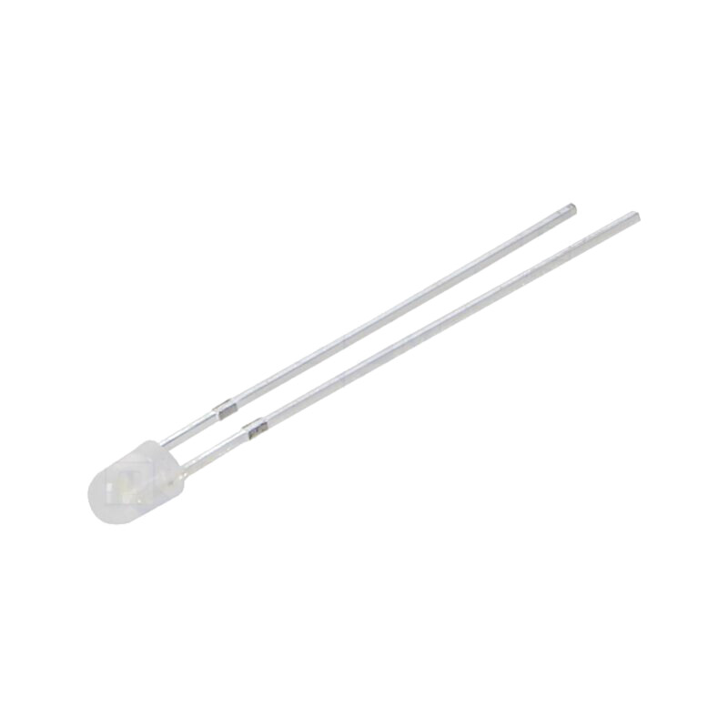 LED; albă; 3mm; 750÷1120mcd; 40°; Parte frontală: convex; -30÷85°C LED; albă; 3mm; 750÷1120mcd; 40°; Parte frontală: convex; -30÷85°C
