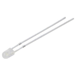 LED; albă; 3mm; 750÷1120mcd; 40°; Parte frontală: convex; -30÷85°C
