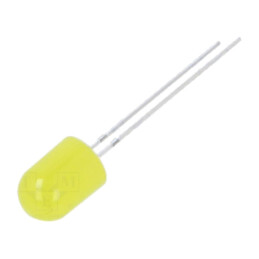 LED; galbenă; 8mm; 220÷330mcd; 30°; Parte frontală: convex; 78mW