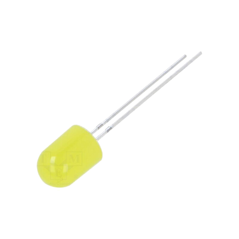 LED; galbenă; 8mm; 220÷330mcd; 30°; Parte frontală: convex; 78mW