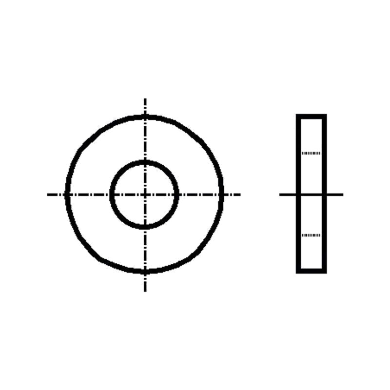 Şaibă; rotundă; M10; D25mm; h2mm; oţel; Acoperire: zinc; BN 737 Şaibă; rotundă; M10; D25mm; h2mm; oţel; Acoperire: zinc; BN 737