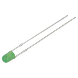 LED; verde; 3mm; 750÷1120mcd; 40°; Parte frontală: convex; -30÷85°C