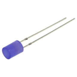 LED; albastru; 5mm; 220mcd; 140°; Parte frontală: plat; 3,1÷3,4VDC