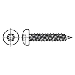 Şurub; pt.lemn; 5x30; Cap: cap rotund; Torx®; TX25; Înălţ.cap: 3,4mm